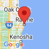 Map of Racine, WI US